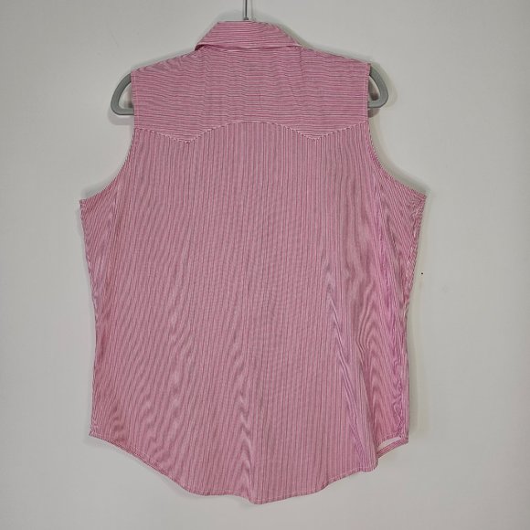 EUC Women's, XL, western, pearl  snap, sleeveless shirt CRUEL GIRL - Picture 2 of 4